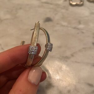 Gold hoop earrings